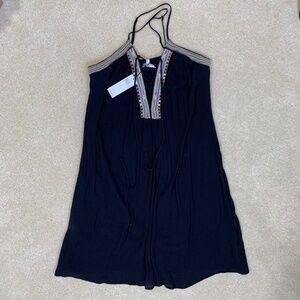 NWT BCBGeneration black embroidered dress M